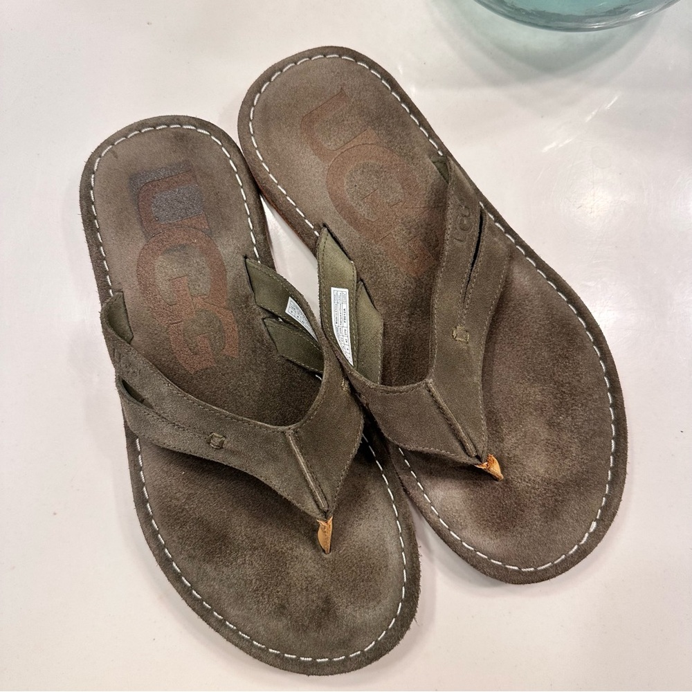 UGG Olive Green Flip Flops
